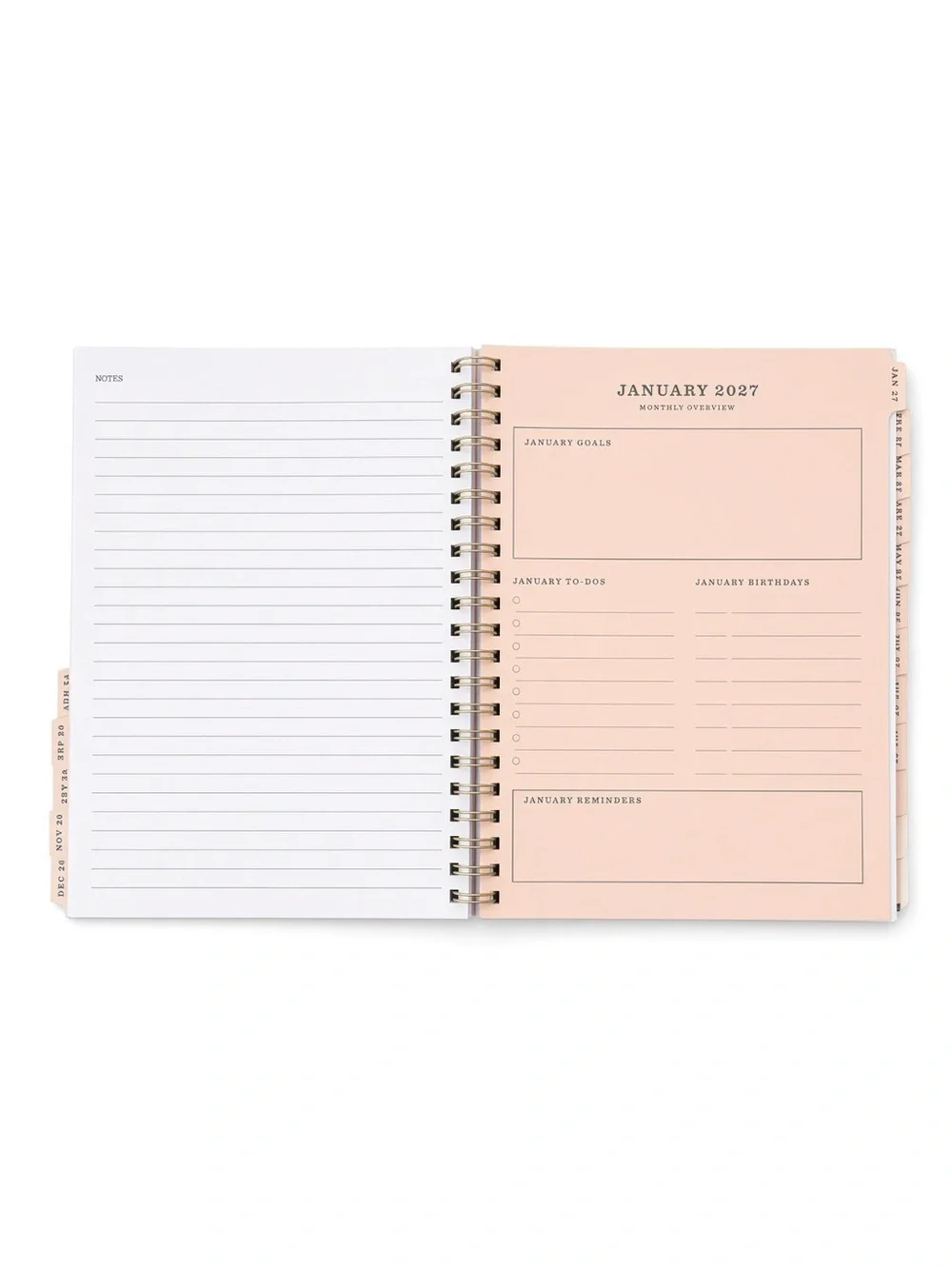MUSE “Grand Plans” 17 Month Planner 2026-2027 Pink Coquette Croissant NWT